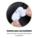 4pcs Storage Box Pulley Caster Self-Adhesive Unidirectional Wheel (White) A