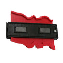 2 Pieces 120mm Irregular Profile Measuring Gauge Contour Duplication - Red