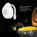 16 Colors RGB LED Toilet Bathroom Night Light Motion Activated Seat Sensor Lamp