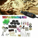 105Pcs Mini Electric Drill Grinder Rotary Tool Grinding Best Polishing Set S8W0