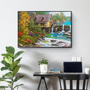 5D Full Drill Square Diamond Painting Cross Stitch Mosaic (F004 River) A