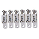 Set of 6 Chrome Electric Guitar Accs Single Individual Bridge Saddles Screws