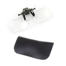 Magnifier Clip On Glasses Magnifying Glasses Eyeglasses Watch Repair Tool 3CAU