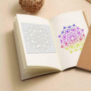 9pcs/set Walls Painting Layering Stencils Scrapbooking Template Embossing H U8S9