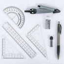 School Tools 8 Pcs Precision Geometry Set, Compass and Protractor Set For F N6W8
