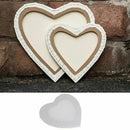 Heart-shaped Wood Primed Framed Artist Blank Stretched Art Box Canvas Panel