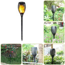 51LED Flame Solar Torch Light Waterproof Flickering Dancing Path Garden Lam L5S0