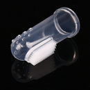 Pet Finger Toothbrush Silicone Dog Tooth Cleaner Cat Teeth Cleaning(Blue)