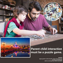 Paper Puzzles 1000pcs Night Scene Assemble for Adults Kids Jigsaw Toys Gift