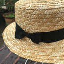 Cute Child Girls Straw Hat Bowknot Sun Hat Kids Large Brim Beach Summer Boa