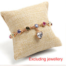 2pcs Linen Watch Earring Storage Mini Small Pillow Displaying Bracelet Holder