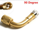 2* Tyre Valve Extension Adaptor 90 Degree Tire Stem Extender Fit Motorcycle Car