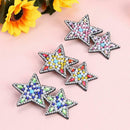 3pcs Full Drill Diamond Painting Hair Clip Stars DIY Rhinestone Hairpins
