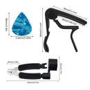 9pcs String Winder Tuner Capo Professional Guitar Accessories Kit Finger Picks