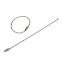 100pcs Stainless Steel Screw Locking Wire Keychain Cable Key Rings Outdoor  R2B2