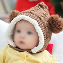 Keep ear warm!Baby Bonbon Pointed Knit cap knit hat Girl boy baby kids chil