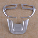 Chrome Steering Wheel Panel Cover Trim Frame Fit For Jeep Renegade 2015-17