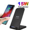 15W Fast Qi Wireless Charger Charging Dock Stand For iPhone11 XS For Samsun H2E9