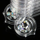 6pcs Nail Art Storage Box Removable Case Rhinestone Gems Decor Holder gdg