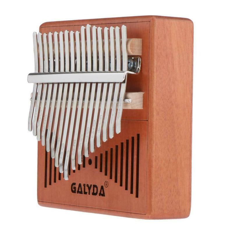 17 Keys Kalimba Mahogany Thumb Piano Mbira Keyboard Instrument Burlywood