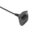 1.8m Dual Magnetic Ring USB Charging Cable for Xbox 360 Controller (Black) A