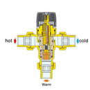 Brass G1/2 Male 3 Way Thermostatic Mixing Valve Shower Temperature Control U9N6