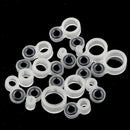 14x Silicone and Ceramic Fishing Rod Guides Repair Kit with Ordinary Seat