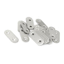 Stainless Steel Flat Bracket Straight Mending Fixing Plates 40mm 20pcs