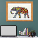 5D DIY Special Shaped Diamond Painting Elephant Pattern Embroidery Ornament