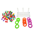 100-Pack Parrot Birds Chew Preen Balls+IQ Trainning 3 Color Game Rings Lot