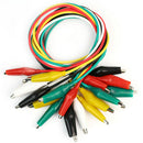 10 Pcs 50cm Double-ended Alligator Crocodile Clip Jumper Probe Lead Test Wire OE