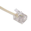 6P4C RJ11 Male to Female Two Way Telephone Splitter Converter Cable W8G7