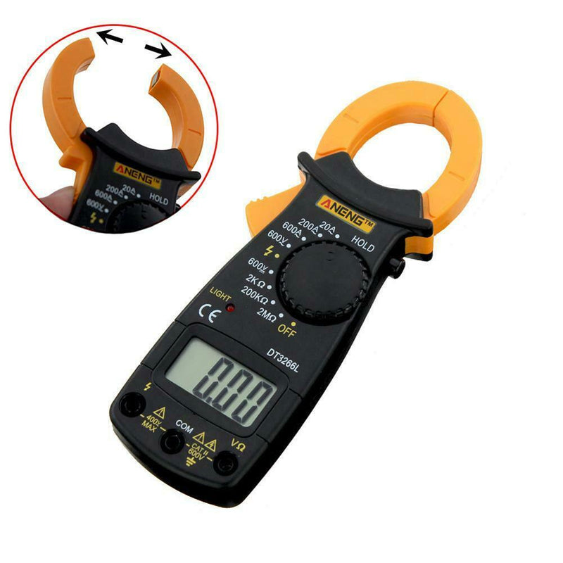 DT3266L Digital Clamp Meter Multimeter Voltage Current Resistance Tester