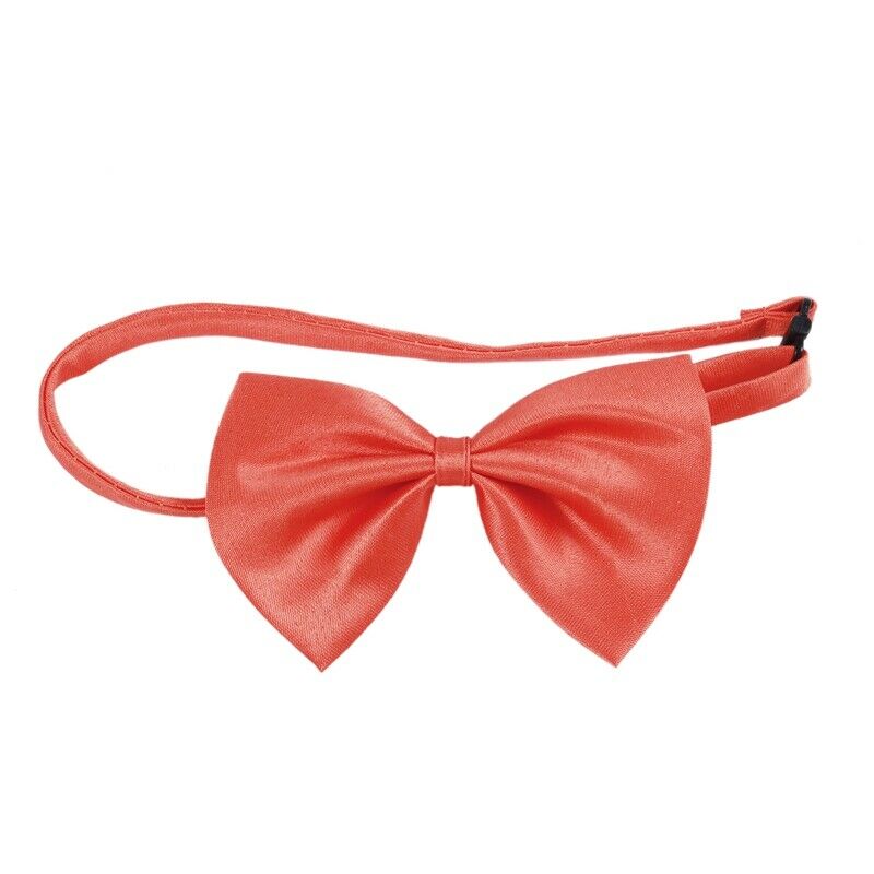 5X( Dog Cat Bow Tie Bowtie Pet Adjustable Collar Orange G3X2)