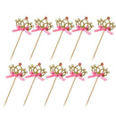 25xGold Unicorn Pink Sipping Straw 10xCake Topper Girls Birthday Party Decor