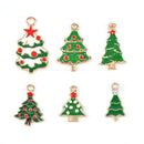 21 pcs Mixed Enamel Plated Christmas Charm Jewellery DIY Making Pendant Findings