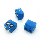 20 PCS KF301-2P 5.08mm Pitch 2pin Plug-in Screw Blue Terminal Block O7I7 Co L6T3