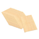 15x Wooden Square Cutout Slices Shapes Coasters Wood Craft Plaque DIY Painting