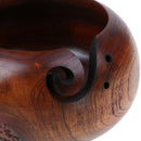 Wooden Yarn Bowl Holder Skeins Knitting Crochet Thread Storage Box with L_