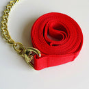 Copper Equestrian Horse Lead Rope Webbing Pony Rein Halter Grip Chain Red