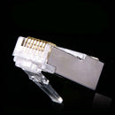 Crystal 8Pin RJ45 Modular Plugs Head Cat6 Rj45 Ethernet Cable Connector Adapter