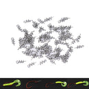 100X Soft Lure Baits Hook Pin Spring Fixed Lock Fishing Screw Needle Worm  JR