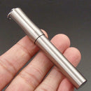 Stainless Steel Toothpick Holder Box Pocket Size Pill Capsule Case With Key Ring