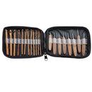 20pcs/kit Handle Crochet Hook Bamboo Knitting Knit Needle Weave Yarn Pouch