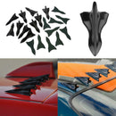 10Pcs New Shark Fin Wing Diffuser Vortex Generator Car Roof Spoiler Bumper  GHY