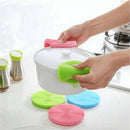 Silicone Dish Washing Sponge Scrubber Kitchen Cleaning antibacterial Tools 3c