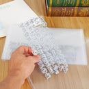 10pcs/set Transparent Storage Bags for DIY Scrapbooking Cutting Dies Stamp