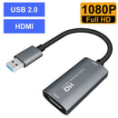 HDMI To USB2.0 Video Capture Card Game Broadcast HD 1080P Live Streaming Record
