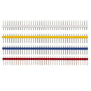 2.54mm 40Pin Male Single Row Pin Header Strip for Arduino DIY -10 Strips, W U6M2