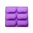 1Pcs Silicone Soap Molds Set 6-Cavities Mixed Patterns Soap Mold